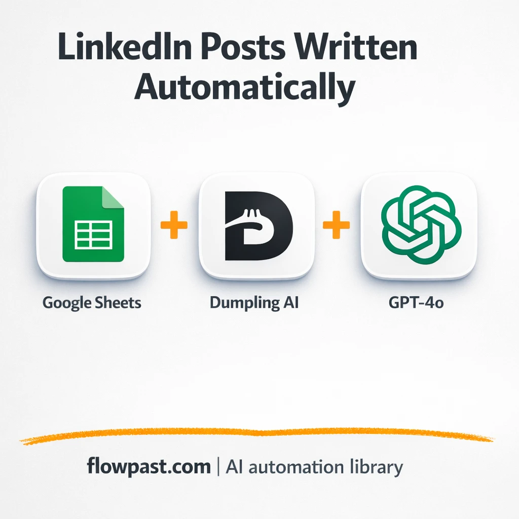 Google Sheets + LinkedIn, ready to review post drafts - n8n workflow automation template