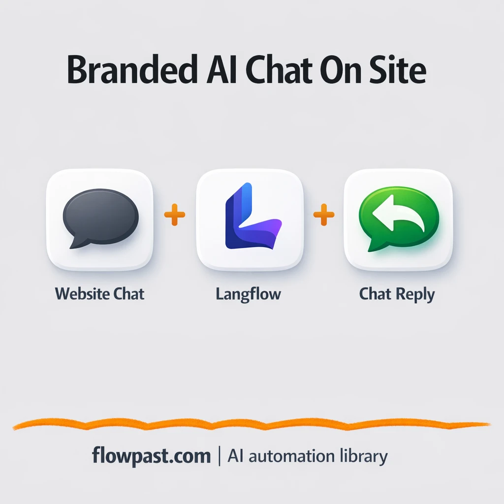 Langflow + Website Chat: replies handled for you - n8n workflow automation template