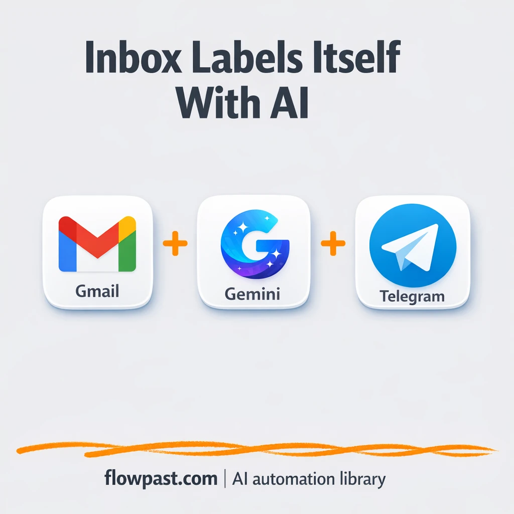 Gmail + Telegram: smart labels and idea alerts - n8n workflow automation template