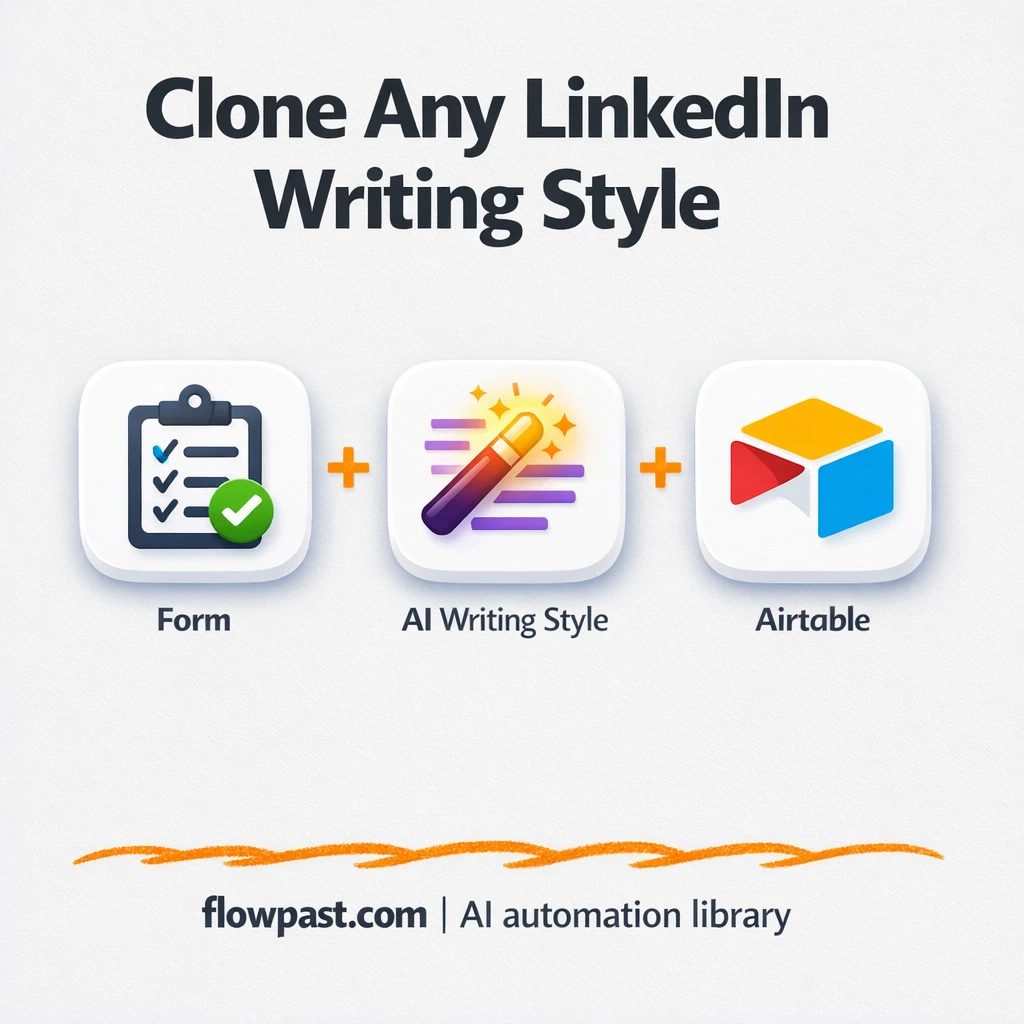 LinkedIn to Airtable, reusable brand voice prompts - n8n workflow automation template