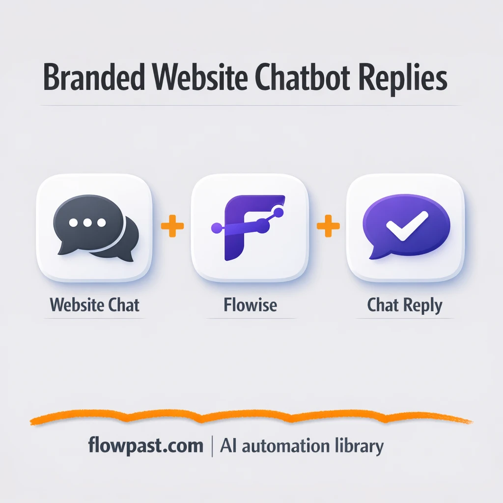 Flowise + Slack: branded website chat replies - n8n workflow automation template