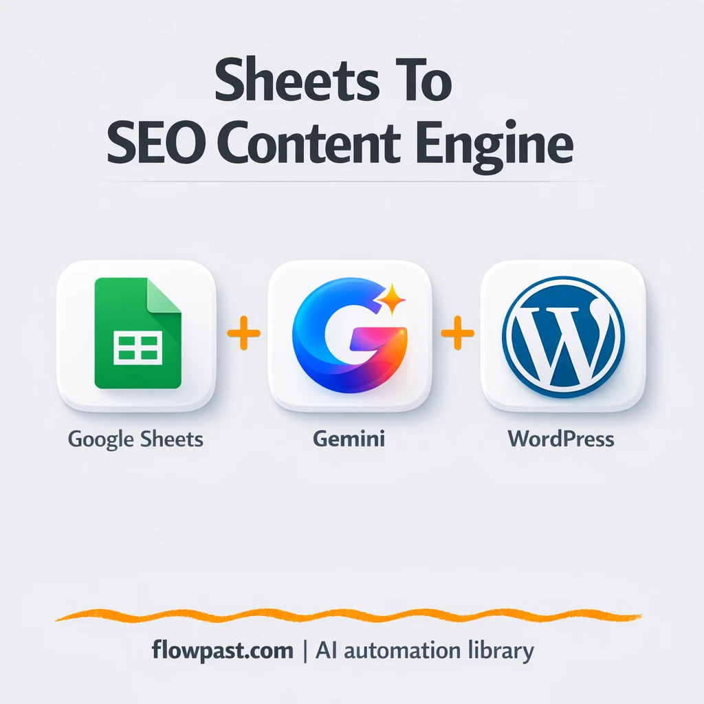Google Sheets to WordPress, publish content without rework - n8n workflow automation template