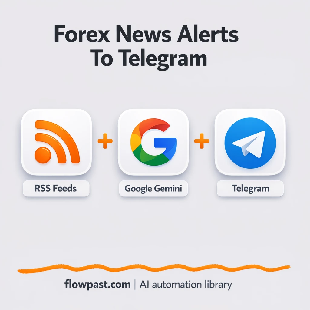 Gemini to Telegram, forex news briefs you can skim - n8n workflow automation template