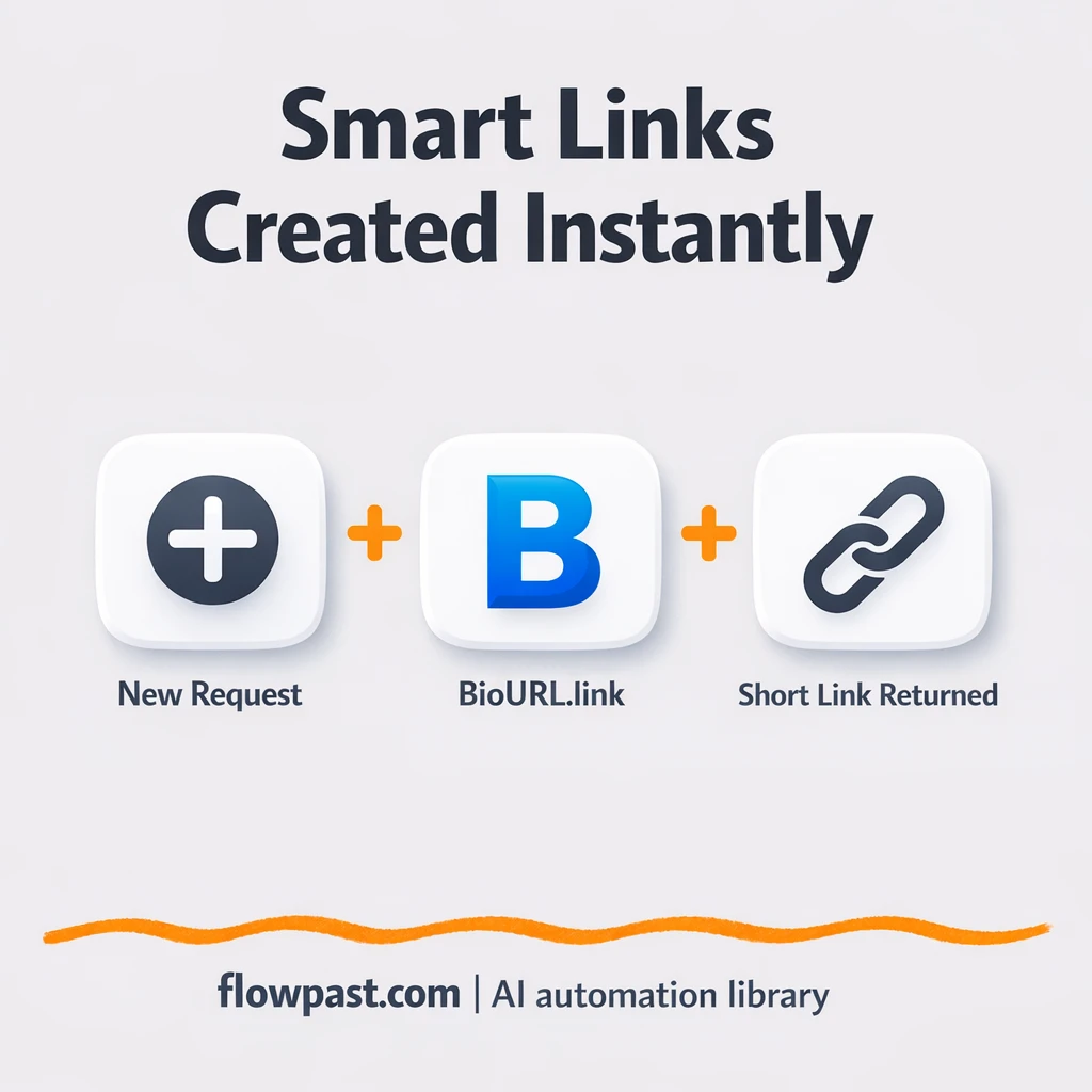 BioURL.link + Google Sheets: smart links, tracked - n8n workflow automation template