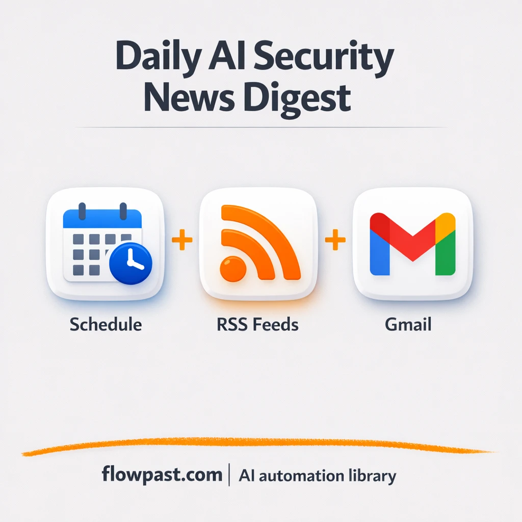 RSS to Gmail, security digests you can trust - n8n workflow automation template