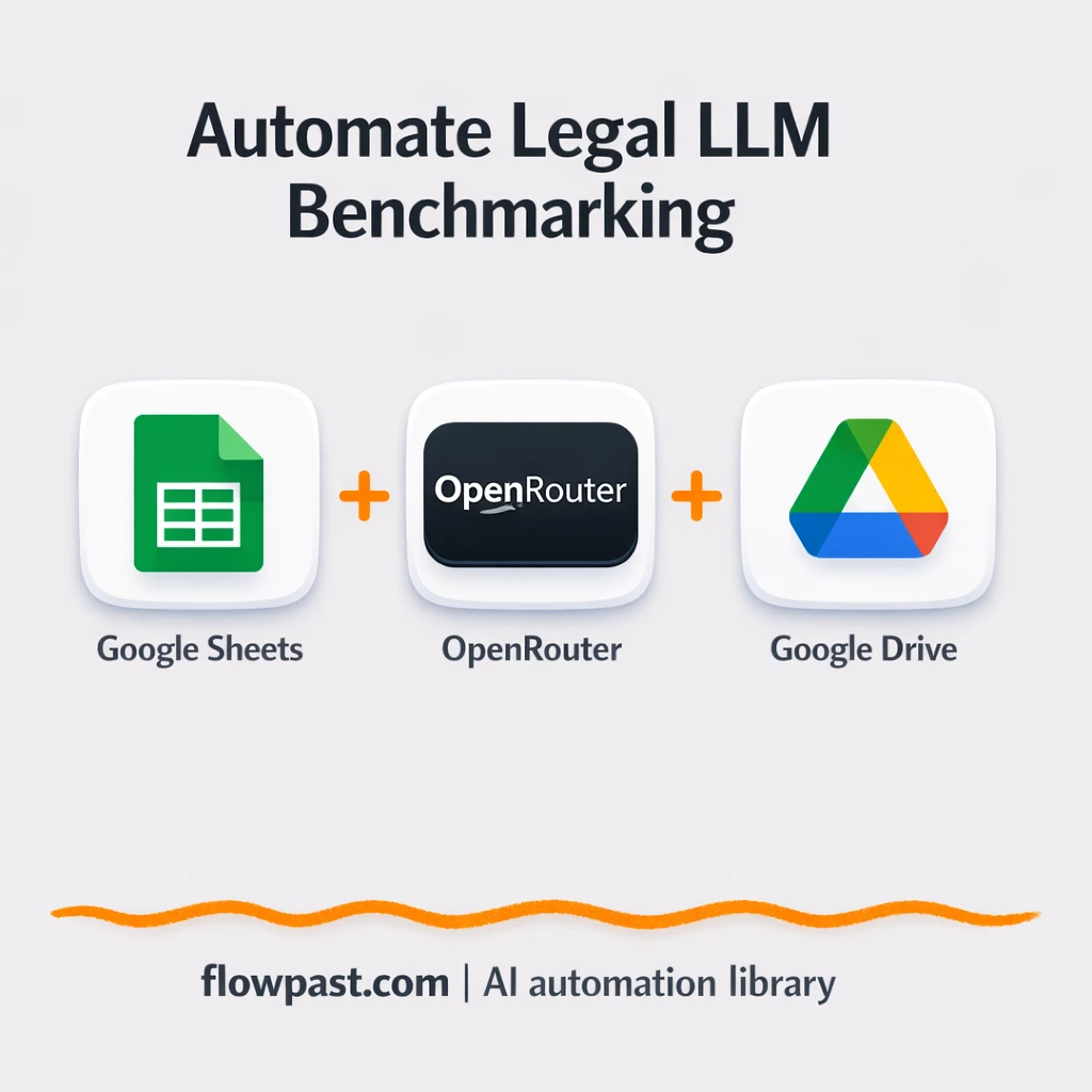 Google Sheets + Drive: consistent LLM eval results - n8n workflow automation template