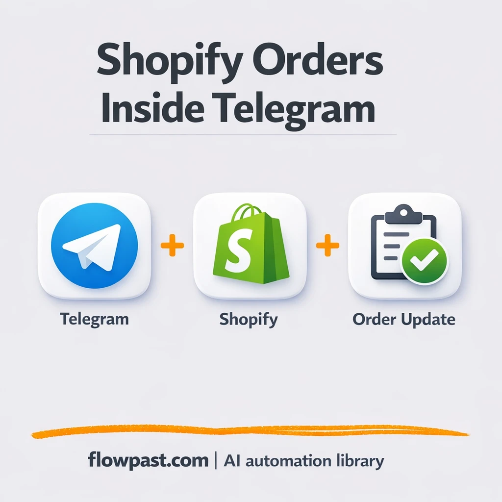 Shopify meets Telegram for instant order checks - n8n workflow automation template
