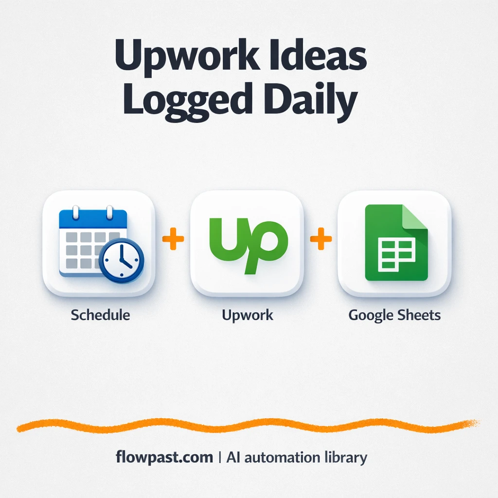Upwork to Google Sheets, qualified ideas in one place - n8n workflow automation template