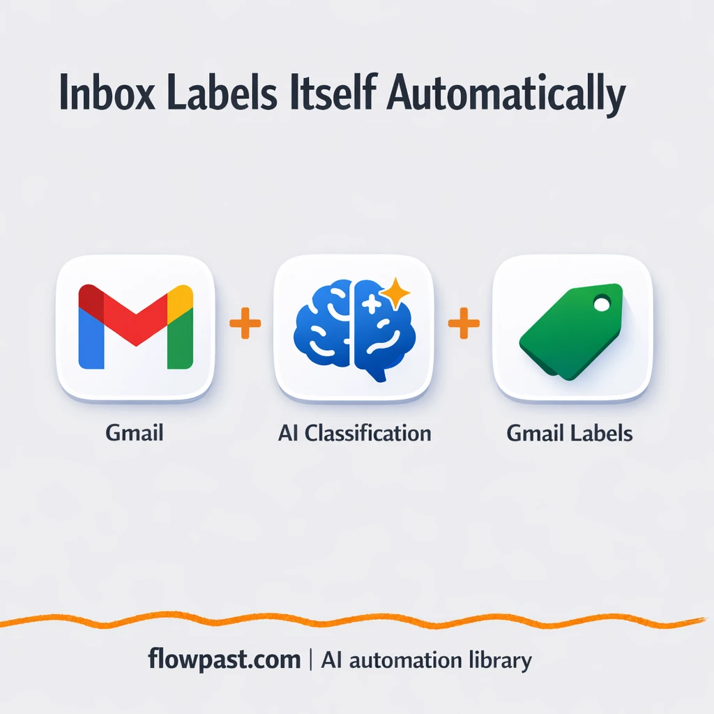 Gmail + Slack: labeled inbox that highlights action - n8n workflow automation template