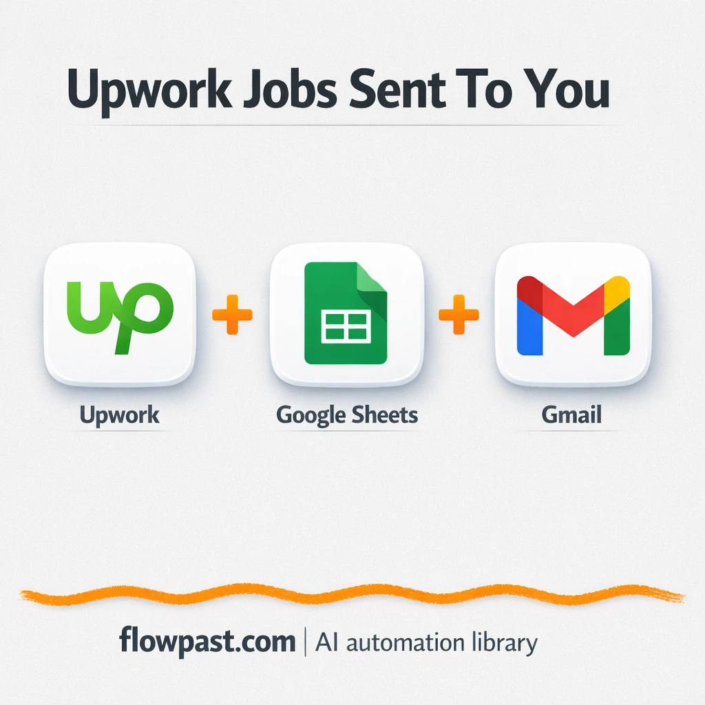 Upwork to Google Sheets, Gmail digests you trust - n8n workflow automation template