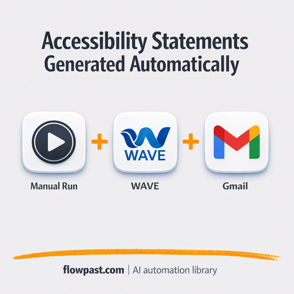 WAVE + Gmail: accessibility statements ready to publish - n8n workflow automation template