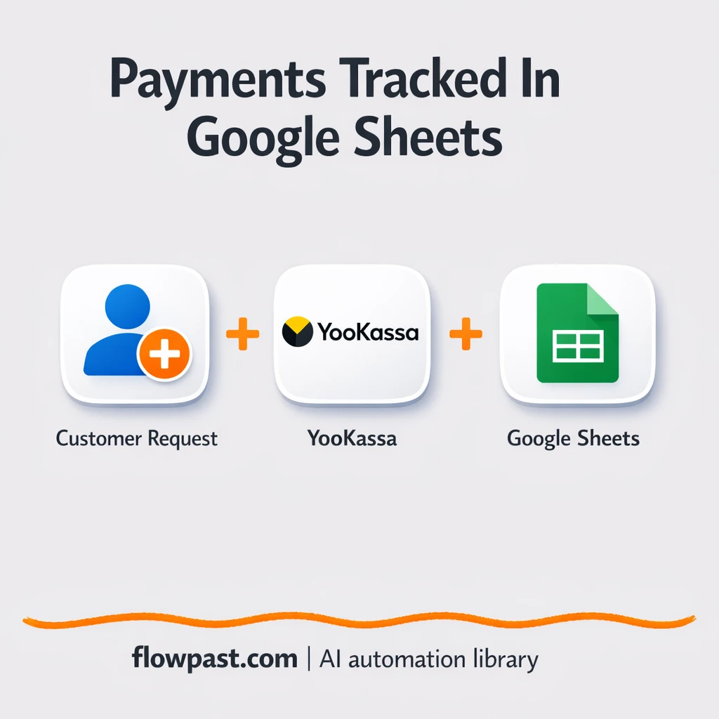 YooKassa to Google Sheets, payments logged clean - n8n workflow automation template