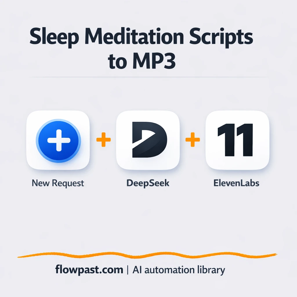ElevenLabs to Google Drive, meditation MP3s ready - n8n workflow automation template