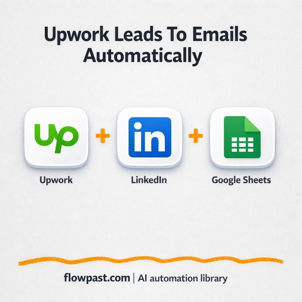 Upwork to Google Sheets, enriched leads ready to pitch - n8n workflow automation template