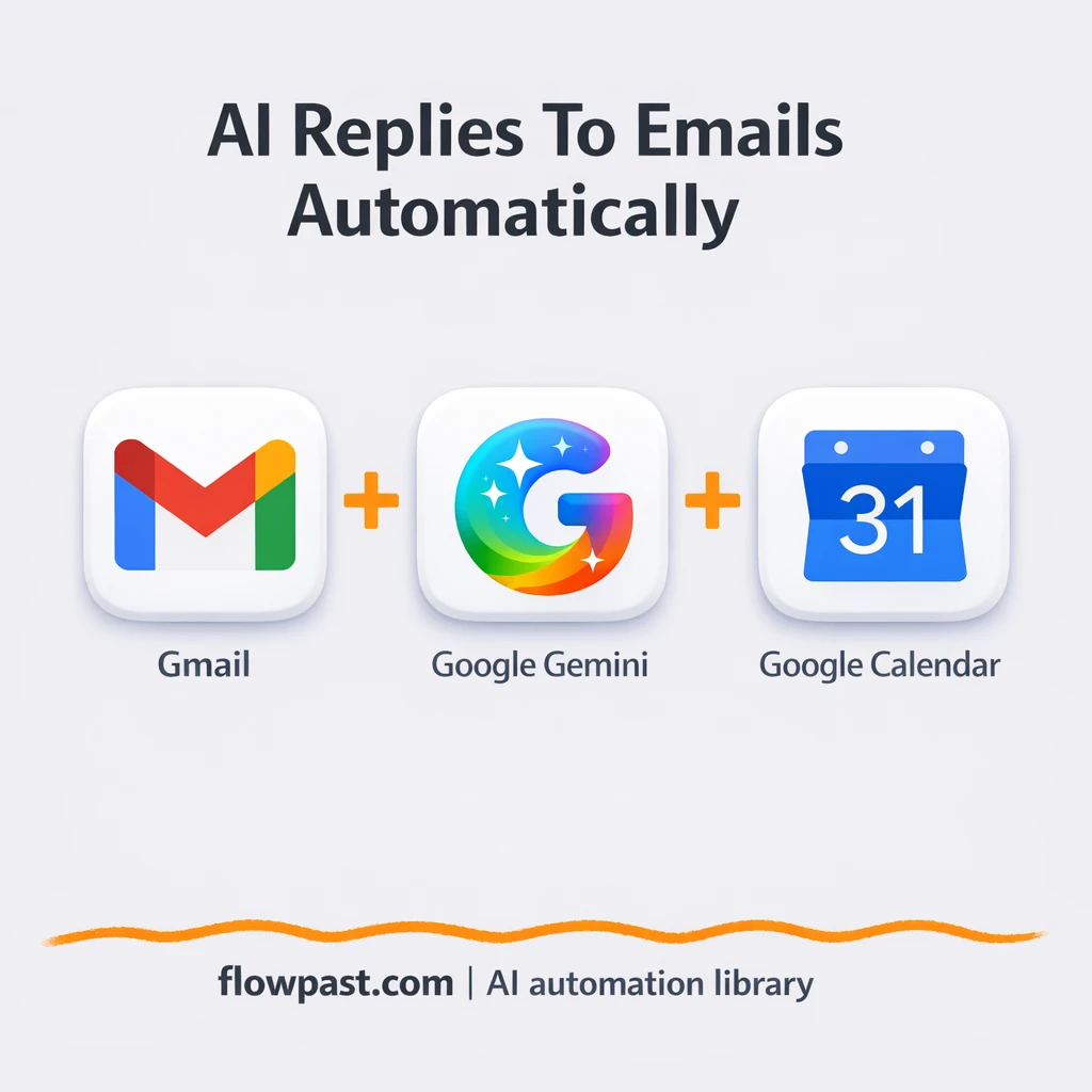 Gmail + Google Calendar, faster replies and meetings - n8n workflow automation template