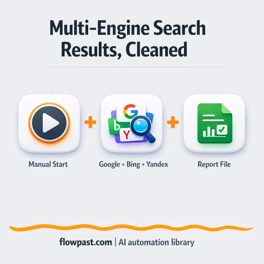 Bright Data + Google Sheets for clean SERP insights - n8n workflow automation template