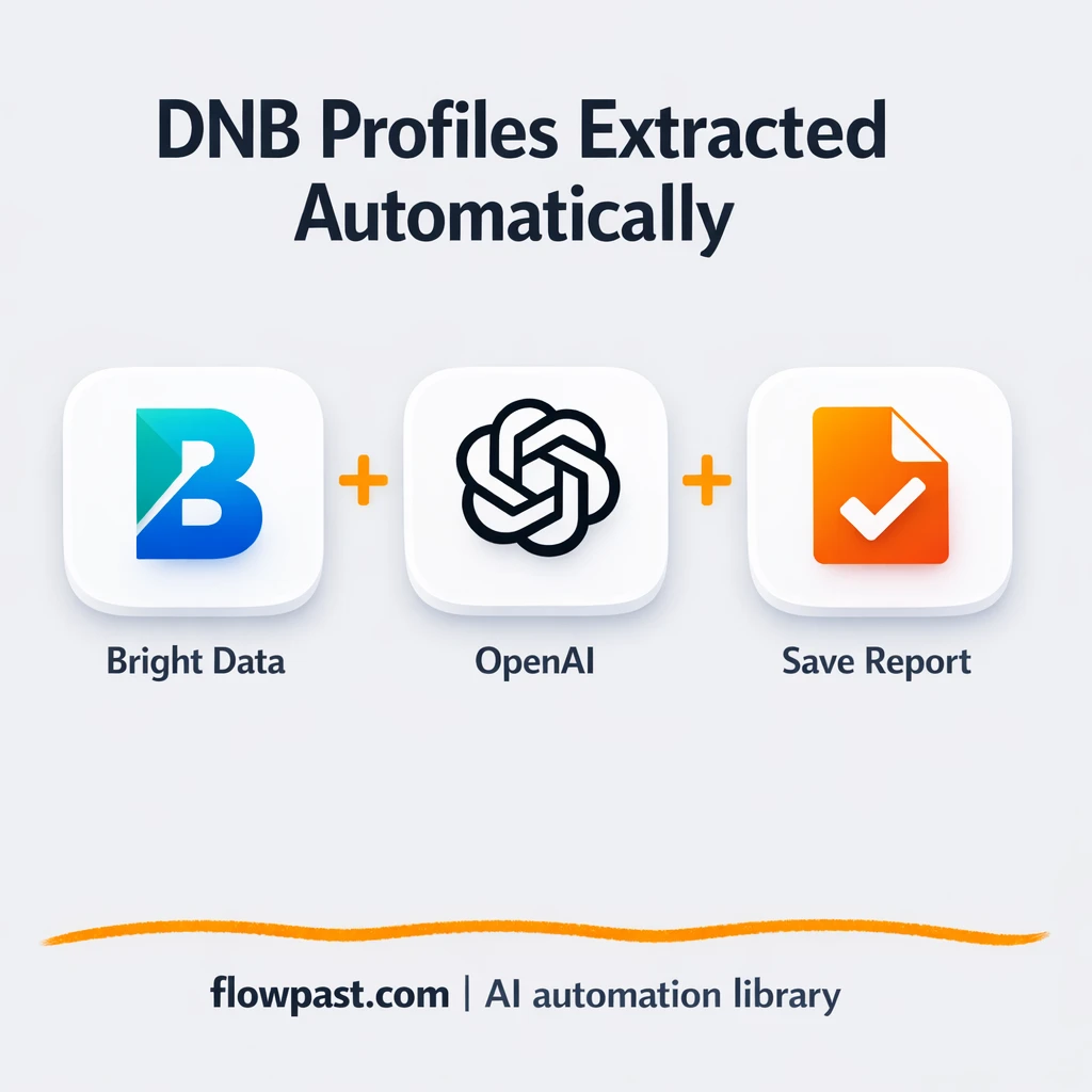 Bright Data + Google Sheets, clean DNB lead lists - n8n workflow automation template
