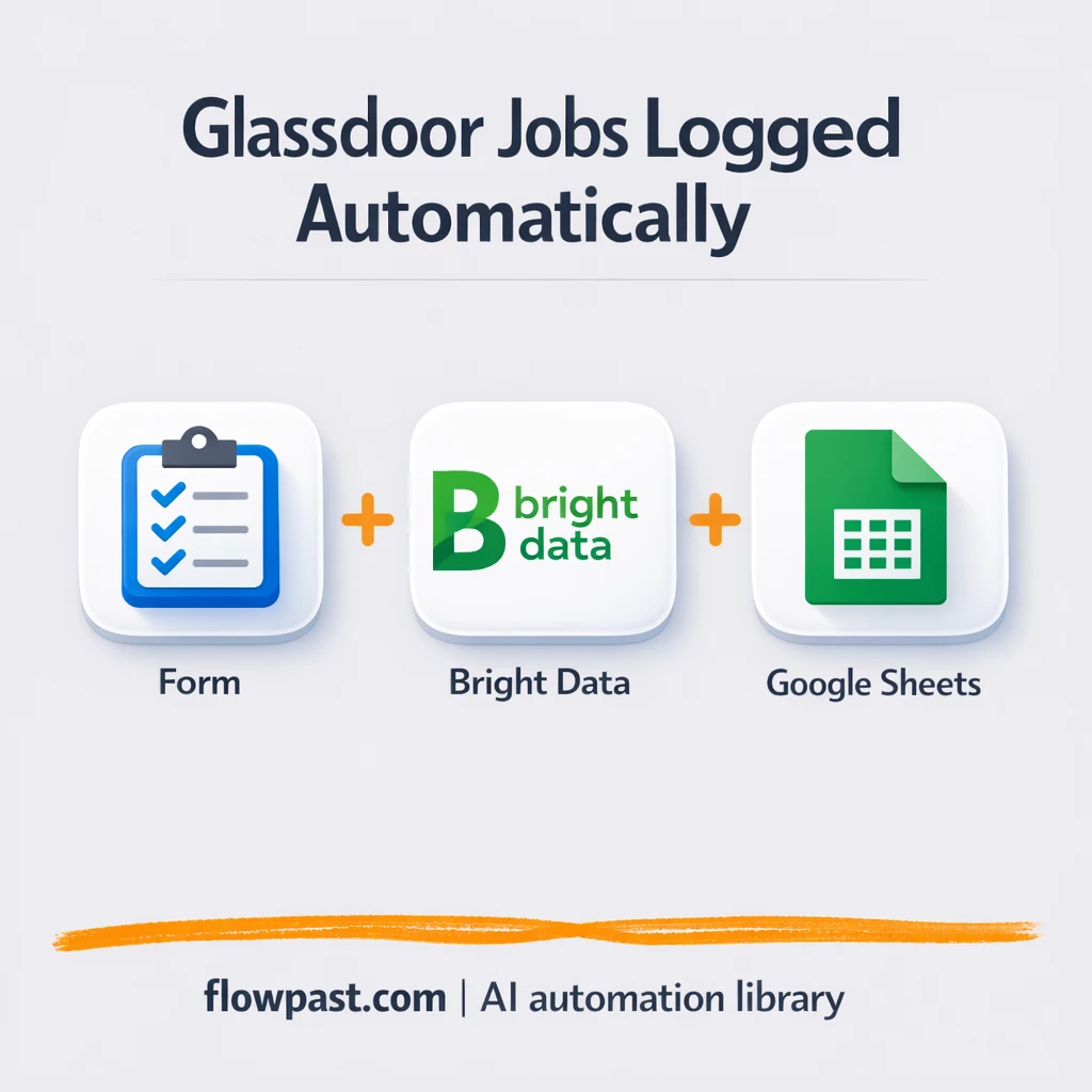 Bright Data to Google Sheets, Glassdoor jobs tracked - n8n workflow automation template