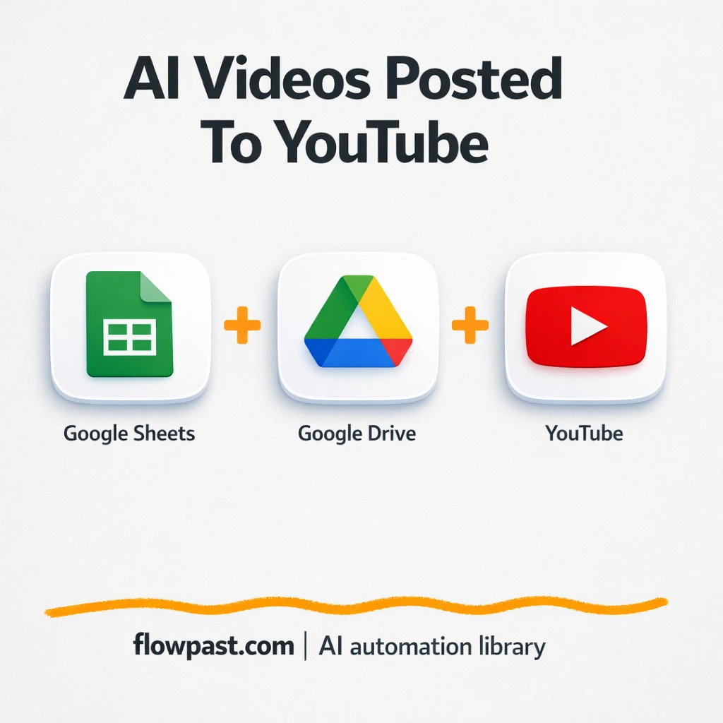 Google Sheets + YouTube: publish Veo3 videos faster - n8n workflow automation template