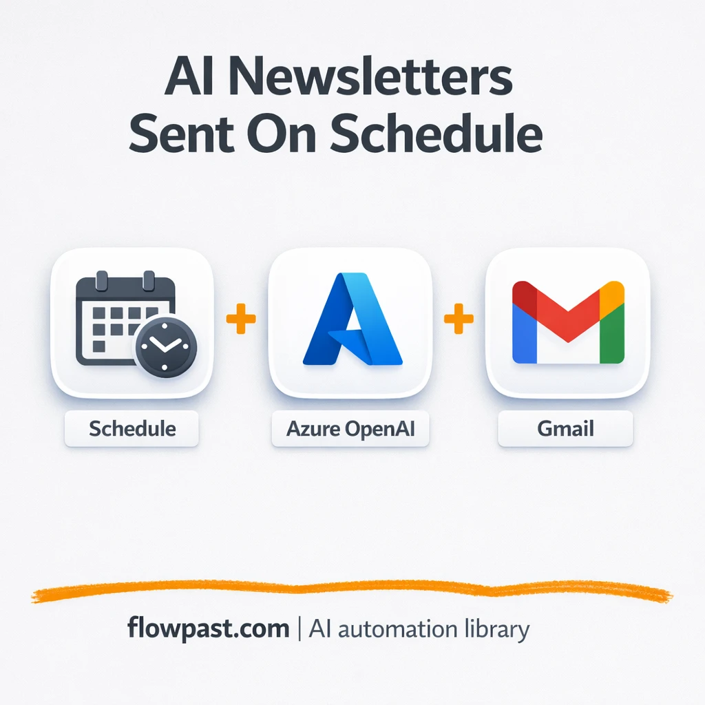 GPT + Gmail: newsletters drafted and sent for you - n8n workflow automation template