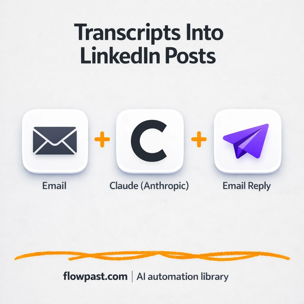 Gmail + Google Docs: LinkedIn posts, polished fast - n8n workflow automation template