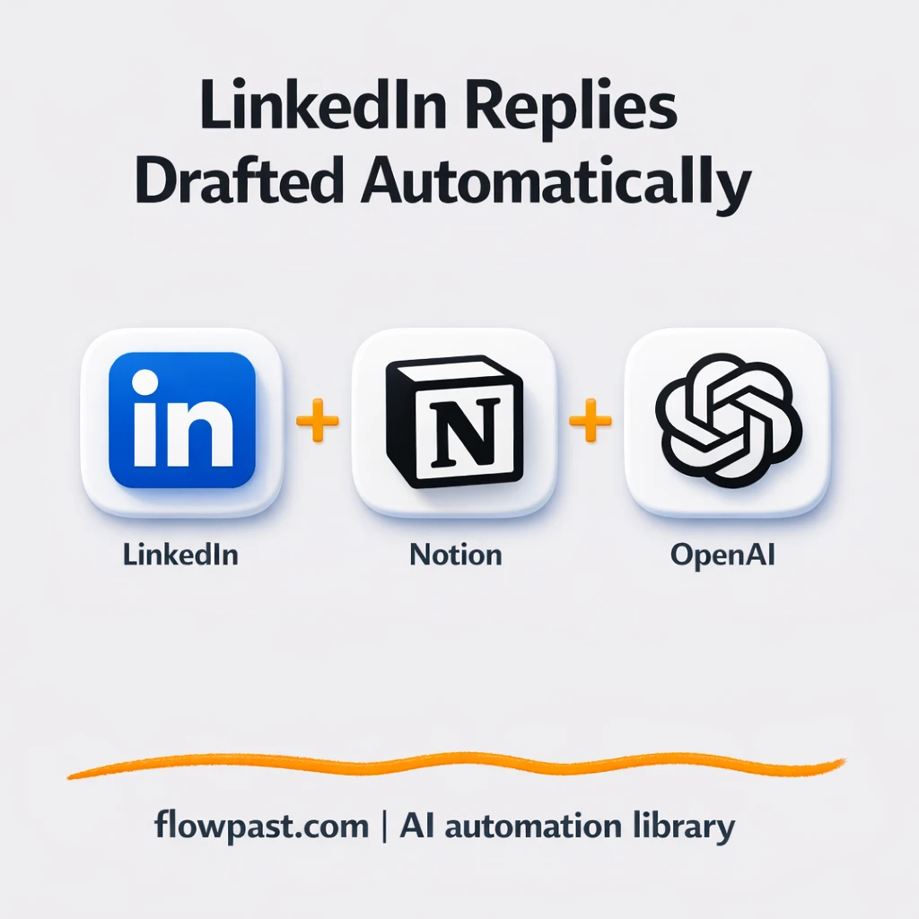 LinkedIn + Notion: consistent DM replies, fast - n8n workflow automation template