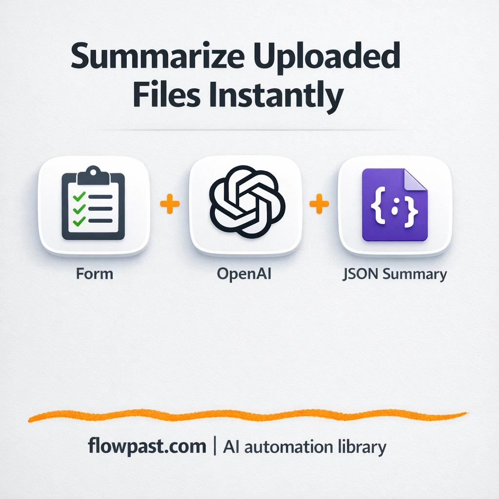 OpenAI + Google Sheets: document summaries done - n8n workflow automation template