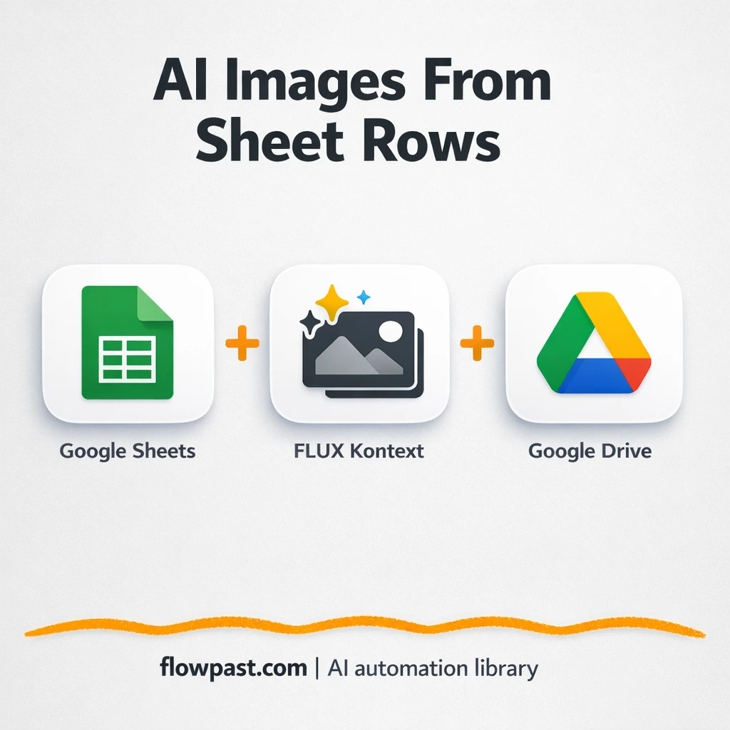Google Sheets to Google Drive, images filed for you - n8n workflow automation template