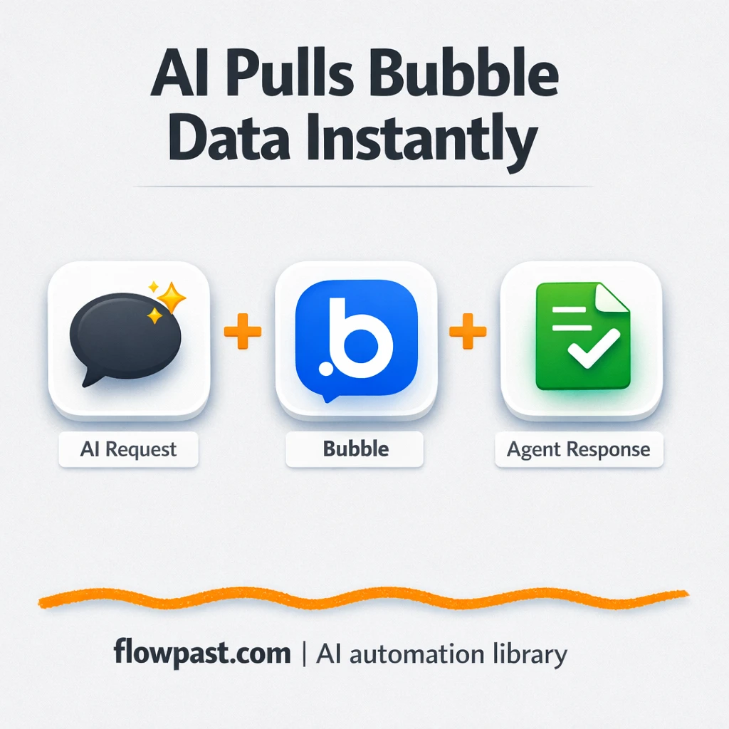 Bubble + Slack: instant answers from your app data - n8n workflow automation template