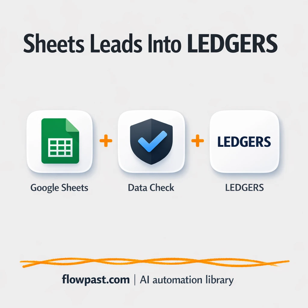 Google Sheets to LEDGERS, clean contacts every time - n8n workflow automation template