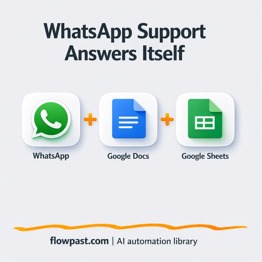 WhatsApp + Google Docs: consistent support replies - n8n workflow automation template