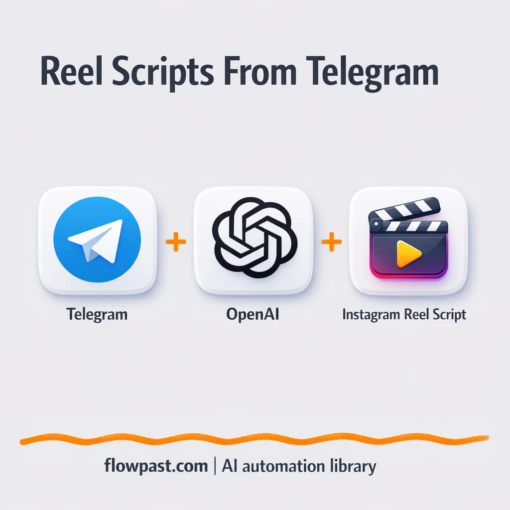 Telegram + OpenAI: Reel scripts ready to film fast - n8n workflow automation template