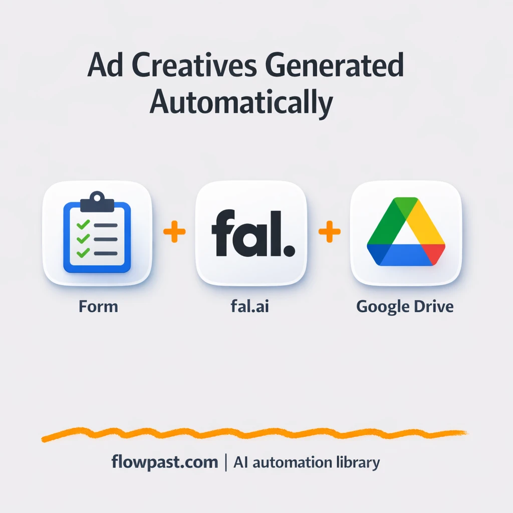 OpenAI + Google Drive: ad creatives from one photo - n8n workflow automation template