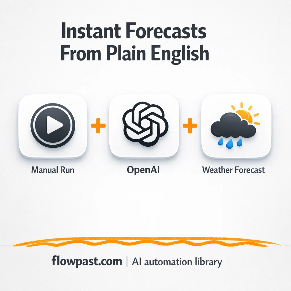 Telegram + OpenAI: weather answers on demand - n8n workflow automation template