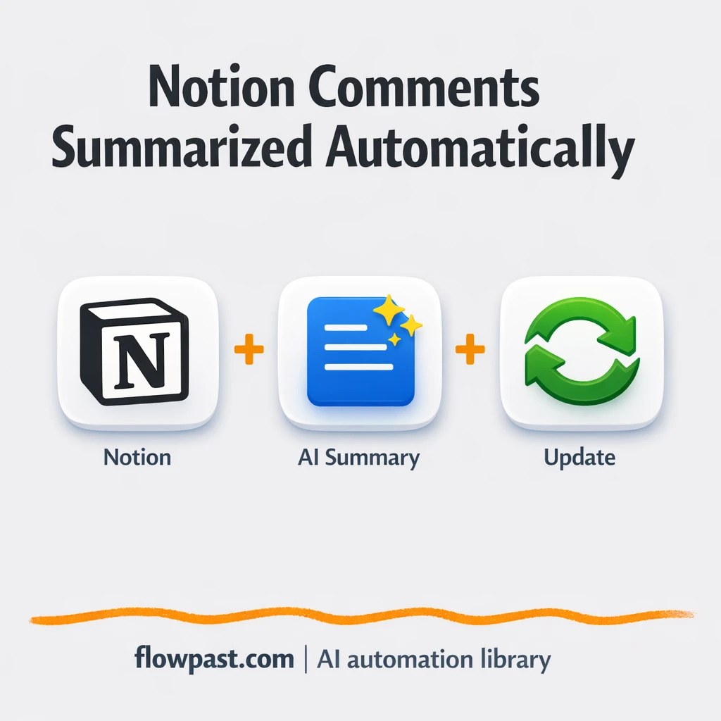 Notion + Slack: comment summaries everyone can trust - n8n workflow automation template