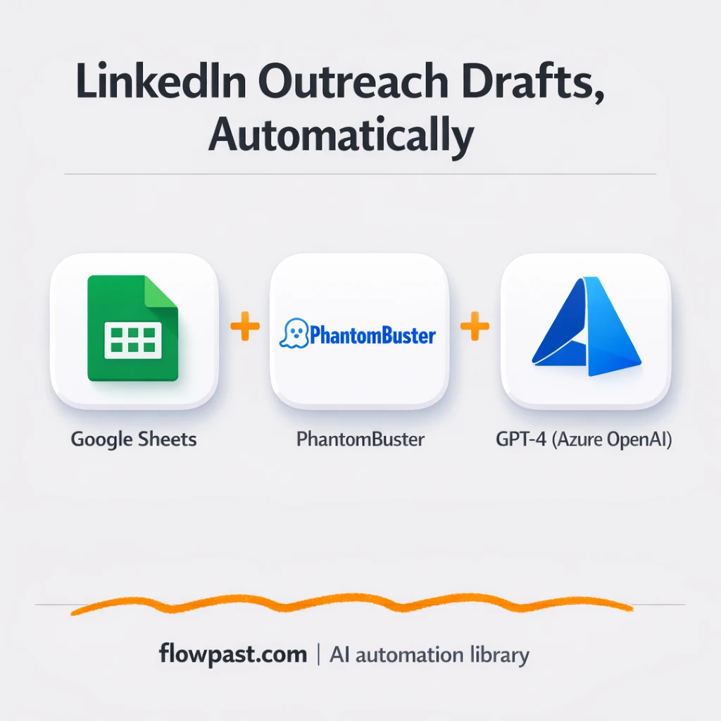 PhantomBuster to Google Sheets, cleaner LinkedIn leads - n8n workflow automation template
