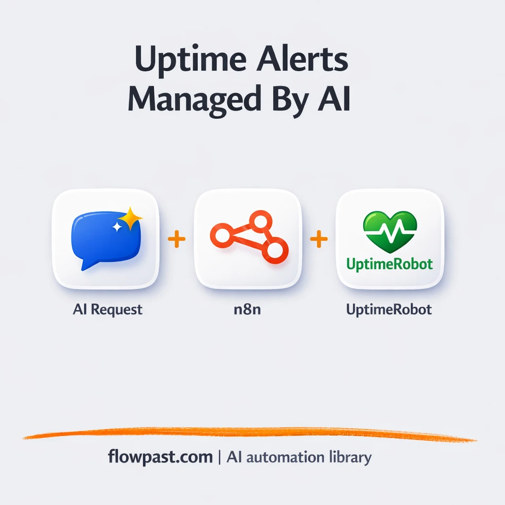 UptimeRobot + Google Sheets: monitor changes tracked - n8n workflow automation template