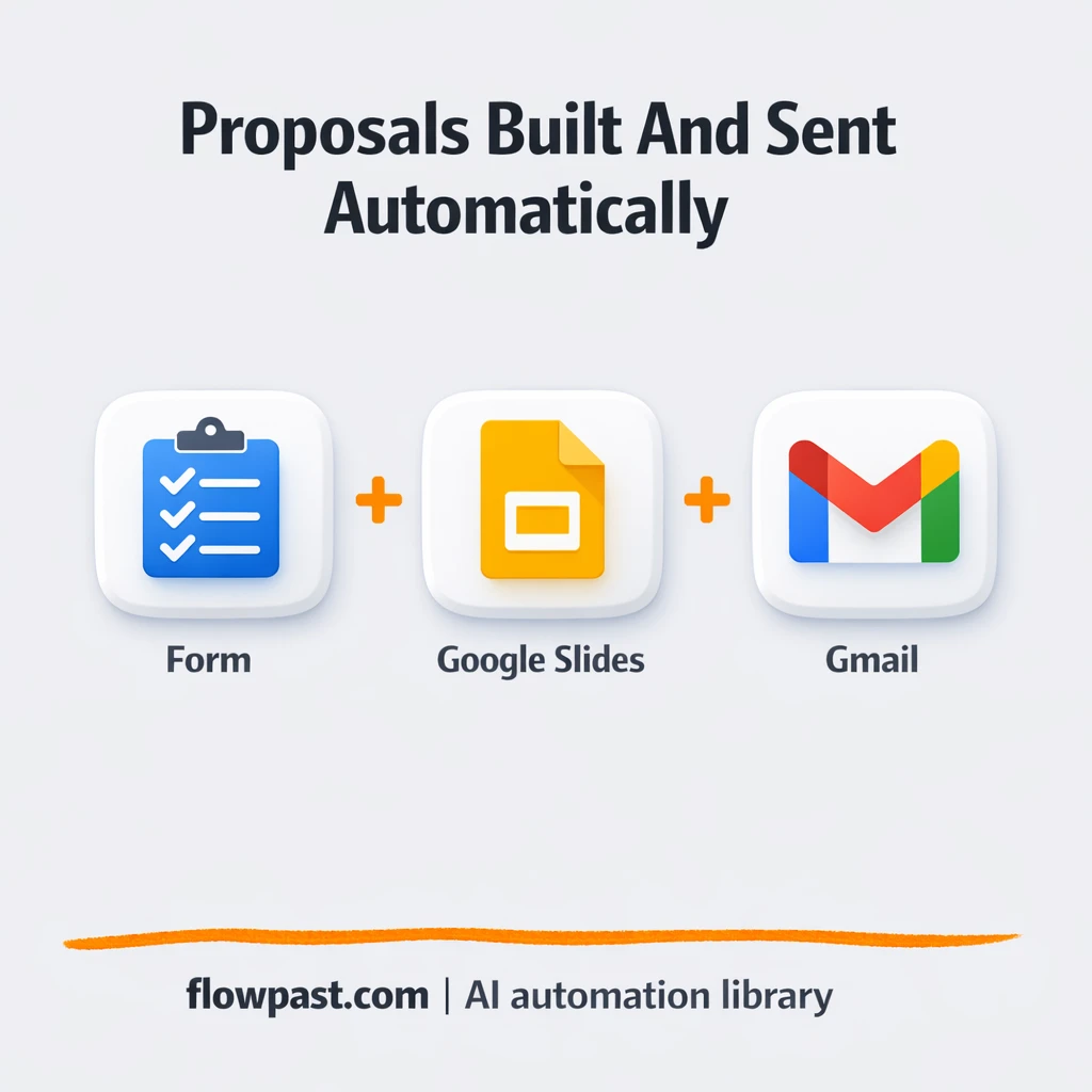 Google Slides + Gmail, proposals sent without rework - n8n workflow automation template