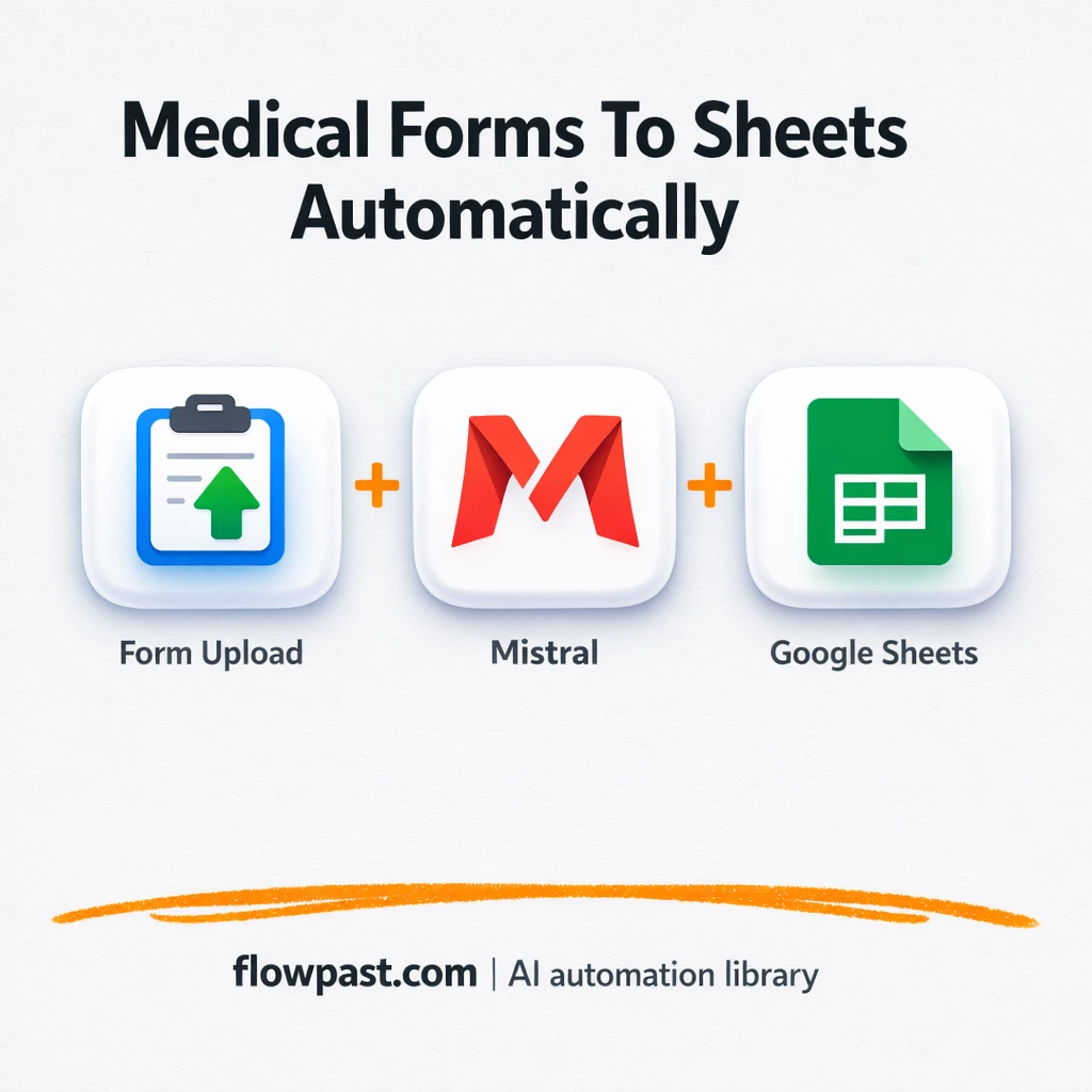 Mistral OCR to Google Sheets, clean patient logs - n8n workflow automation template