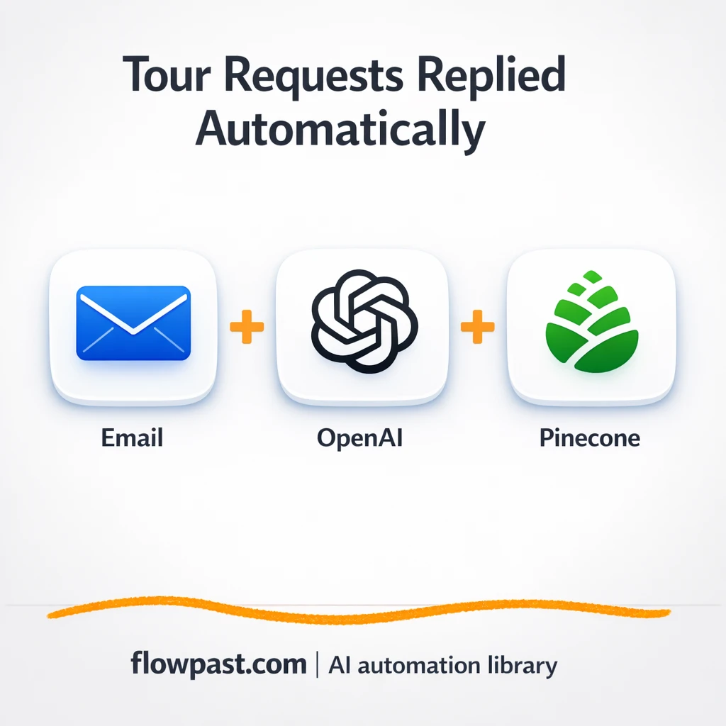 Gmail + OpenAI: tour inquiry replies, ready to send - n8n workflow automation template