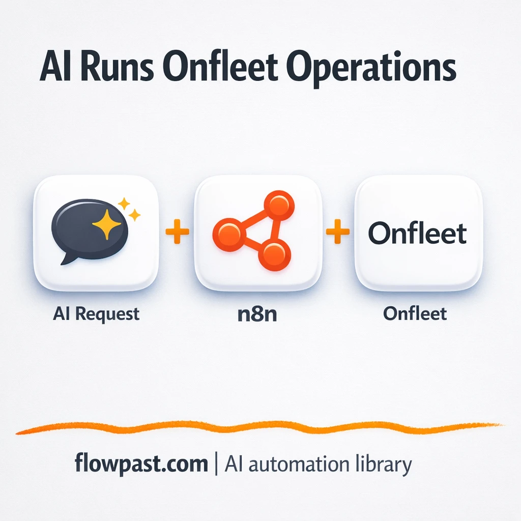 Onfleet + Slack: dispatch changes handled for you - n8n workflow automation template
