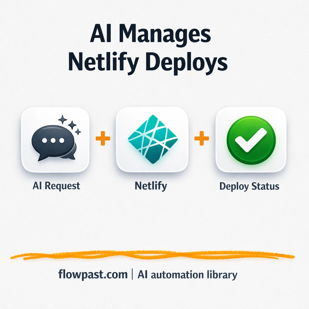 Netlify + Slack: deploy updates without dashboard hopping - n8n workflow automation template