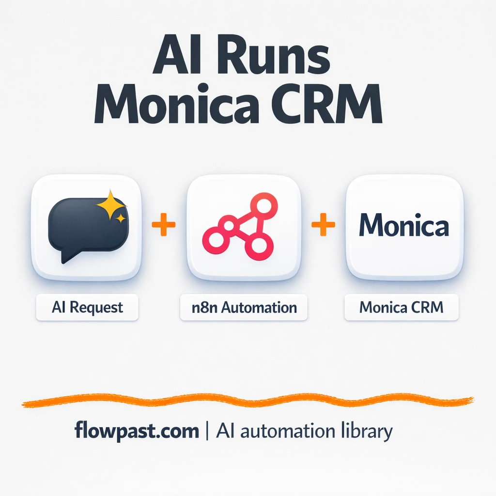 Monica CRM + Slack: updates logged without nagging - n8n workflow automation template