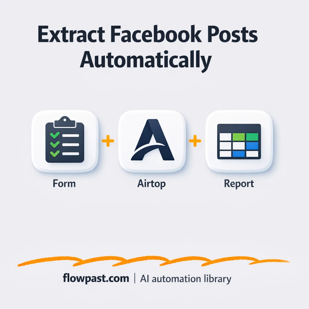 Airtop to Google Sheets, clean Facebook group posts - n8n workflow automation template