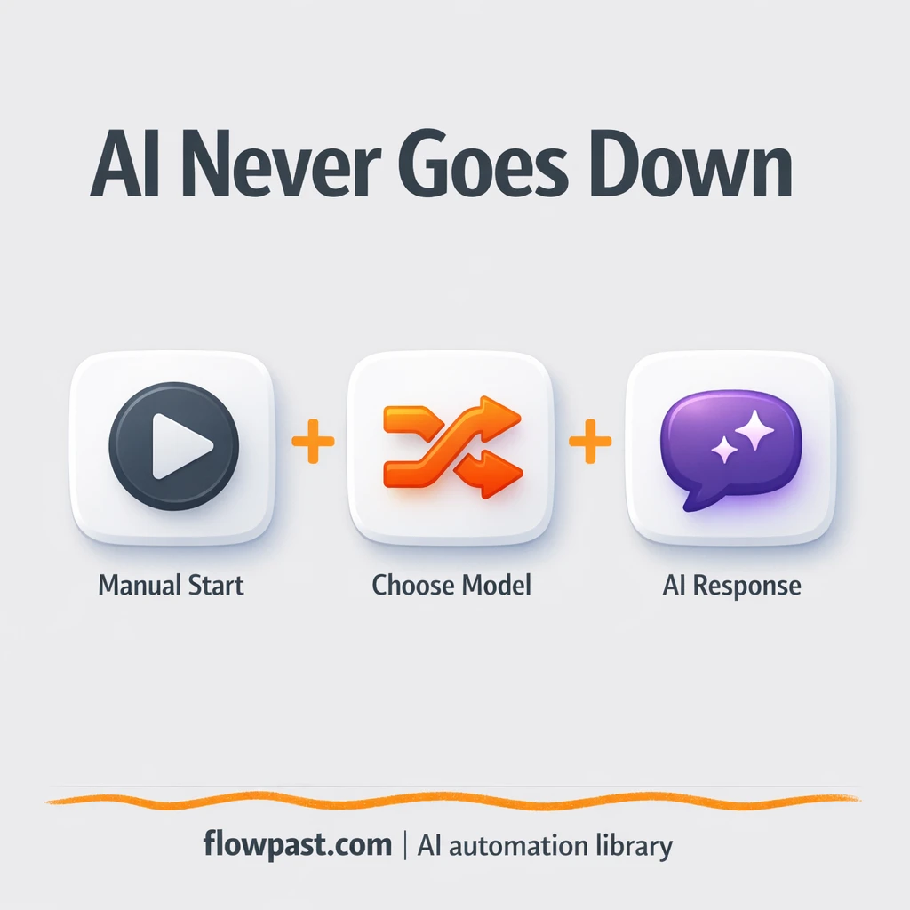 OpenAI meets Slack, reliable prompts even on outages - n8n workflow automation template