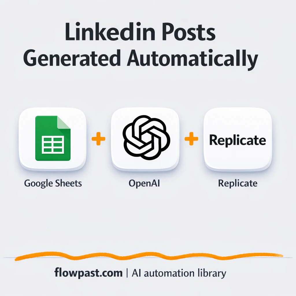 Google Sheets + OpenAI: better LinkedIn posts - n8n workflow automation template