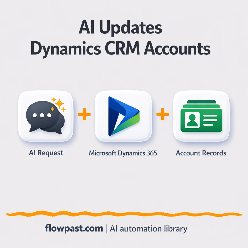 Dynamics CRM + OpenAI: cleaner accounts, fewer errors - n8n workflow automation template