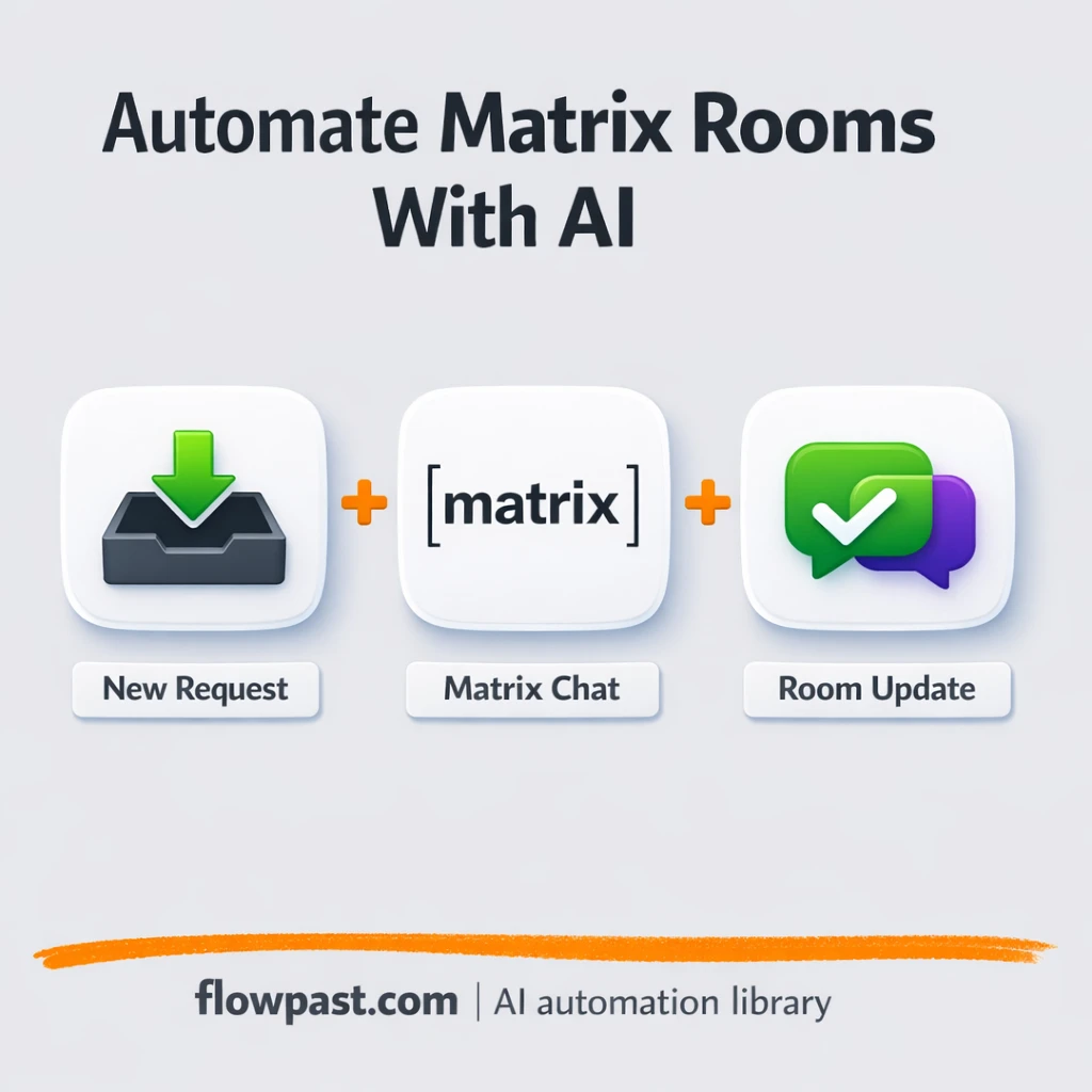 Matrix + Claude Desktop, agent-run room actions - n8n workflow automation template