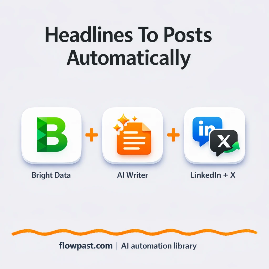 OpenAI to LinkedIn and X, trending posts ready - n8n workflow automation template