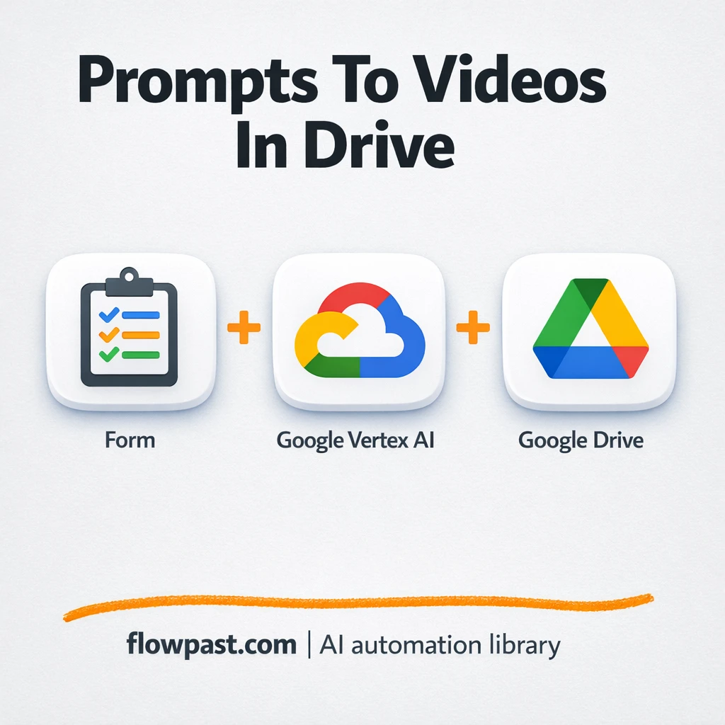 Vertex AI to Google Drive, rendered videos filed - n8n workflow automation template